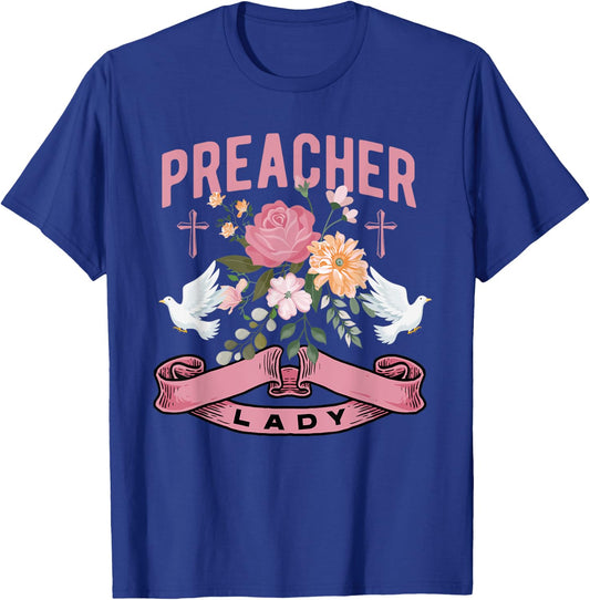Pastors wife o christian o religious or Preacher Lady T-Shirt - T-Shirt | Royal