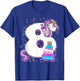 Unicorn 8th Birthday Shirt Girls 8 Year Old Eighth Birthday T-Shirt - T-Shirt | Royal