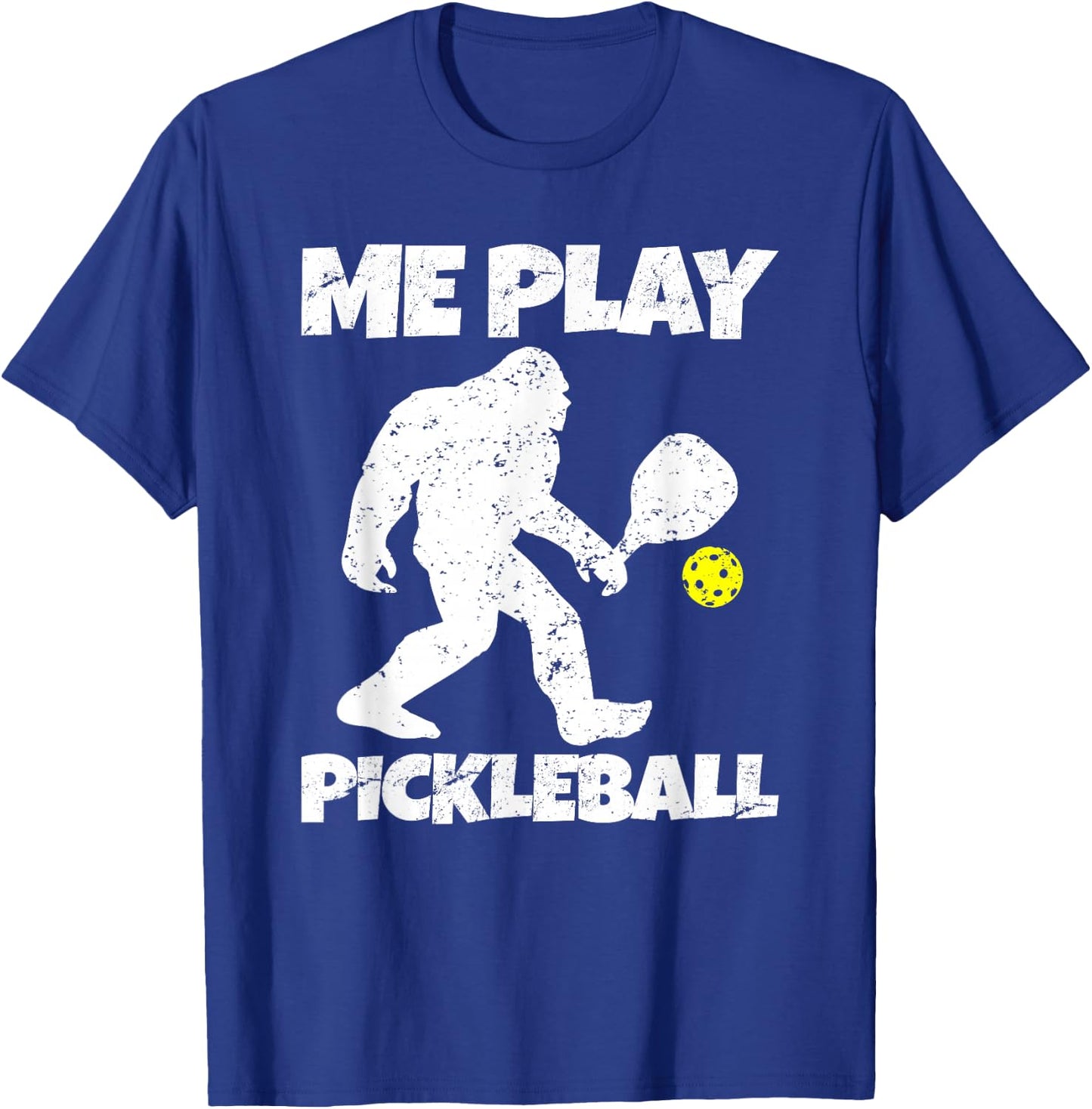 Funny Bigfoot Me Play Pickleball T-Shirt - T-Shirt | Royal