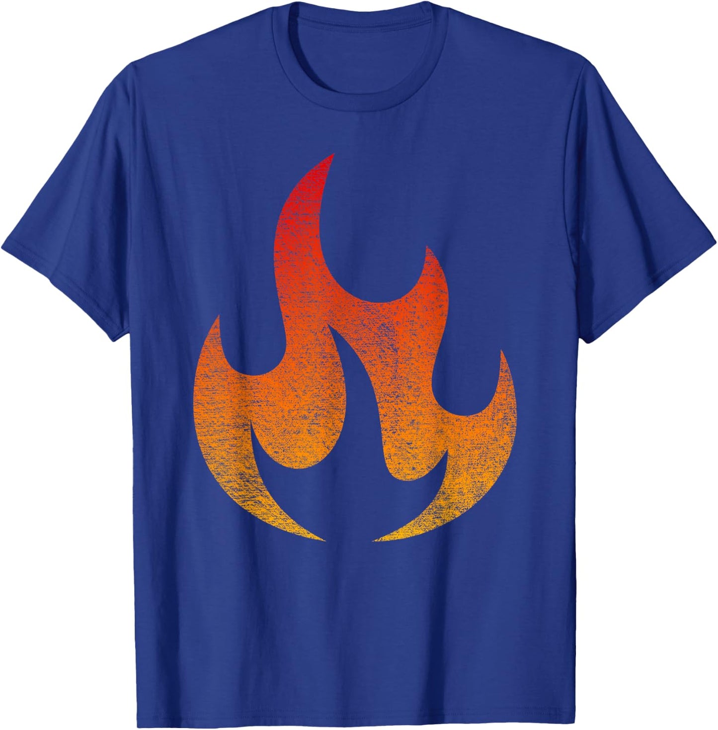 FIRE Flame Costume Halloween LIT Burning Flame T-Shirt - T-Shirt | Royal