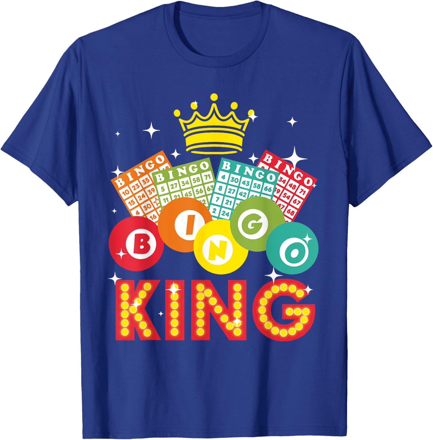 Cute Bingo Designs Dad Bingo Lovers Casino Players T-Shirt - T-Shirt | Royal