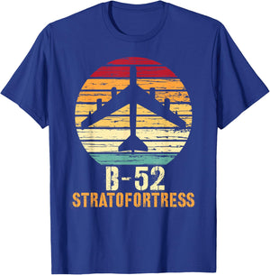 Vintage B-52 Stratofortress Aviation Shirt T-Shirt - T-Shirt | Royal