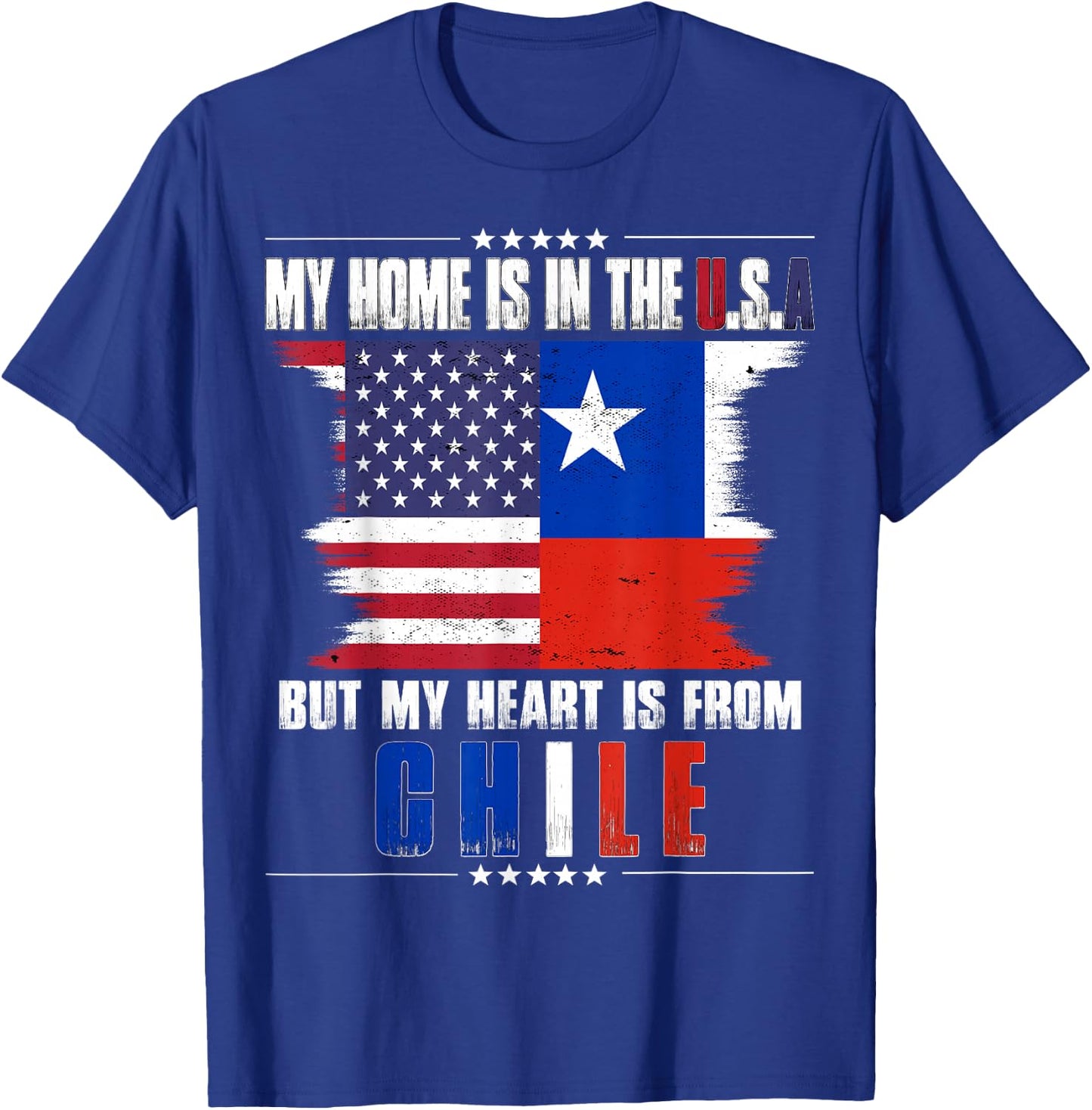 American Grown Patriot Chilean American from Chile T-Shirt - T-Shirt | Royal