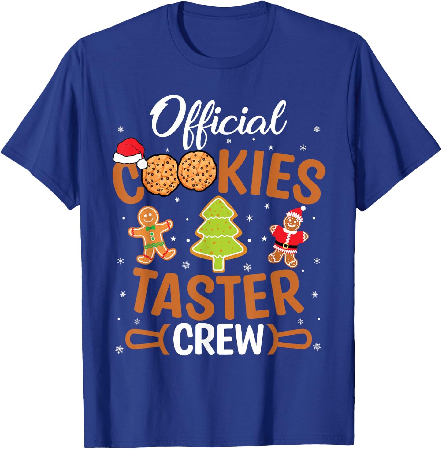 Official Cookie Taster Crew Christmas Baking Baker Team Xmas T-Shirt - T-Shirt | Royal