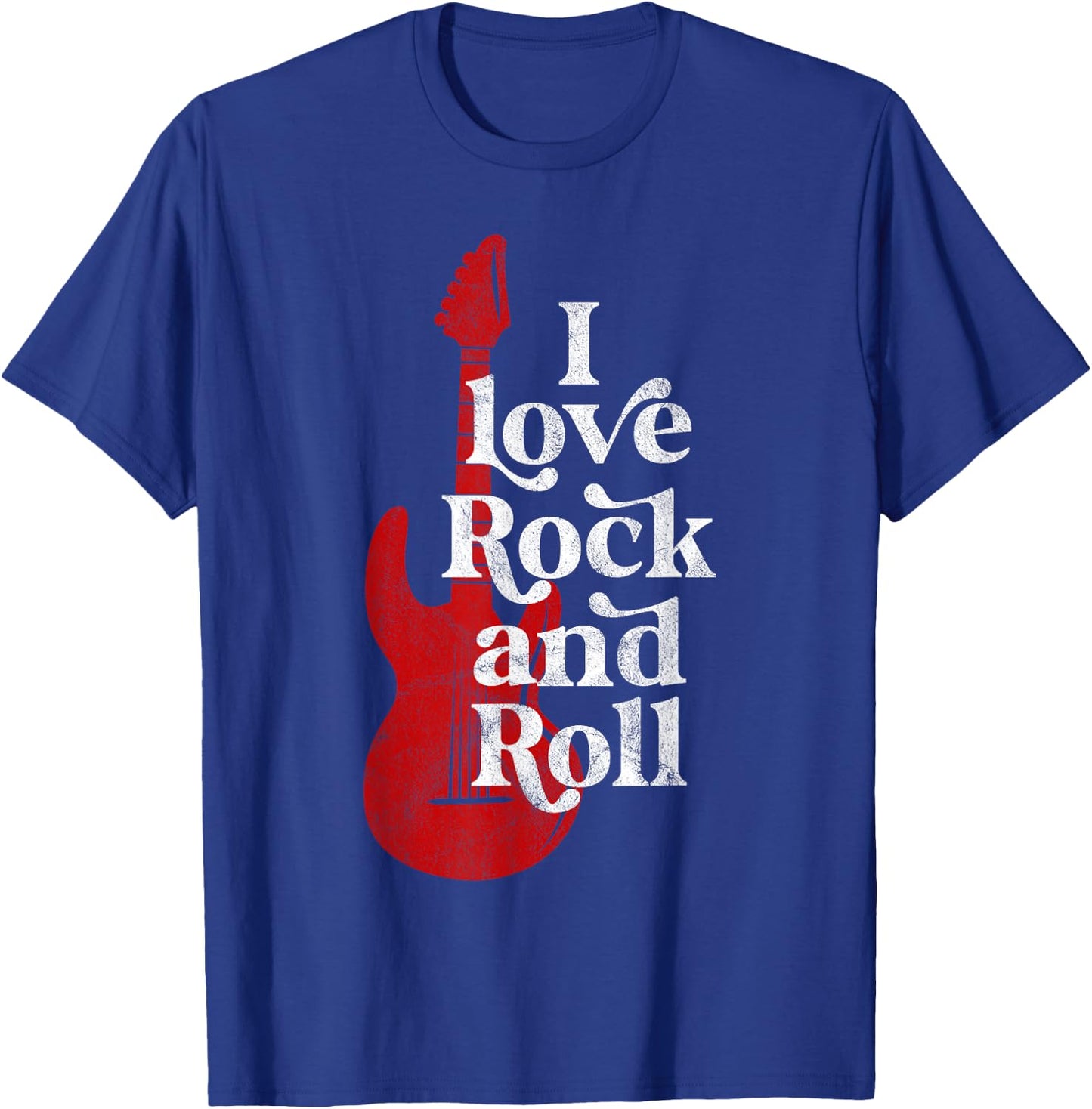 I Love Rock and roll T-Shirt - T-Shirt | Royal