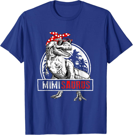 Mimisaurus T Rex Dinosaur Mimi Saurus Mother's Day T-Shirt - T-Shirt | Royal