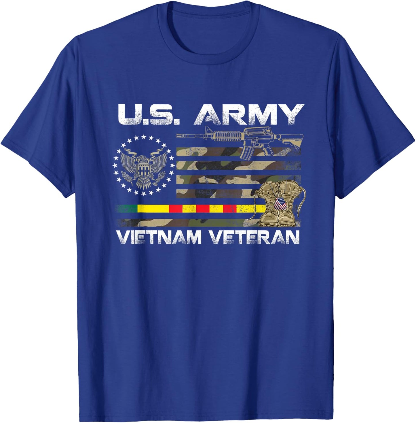 U.S. Army Vietnam Veteran , Vietnam Veteran Gift T-Shirt - T-Shirt | Royal