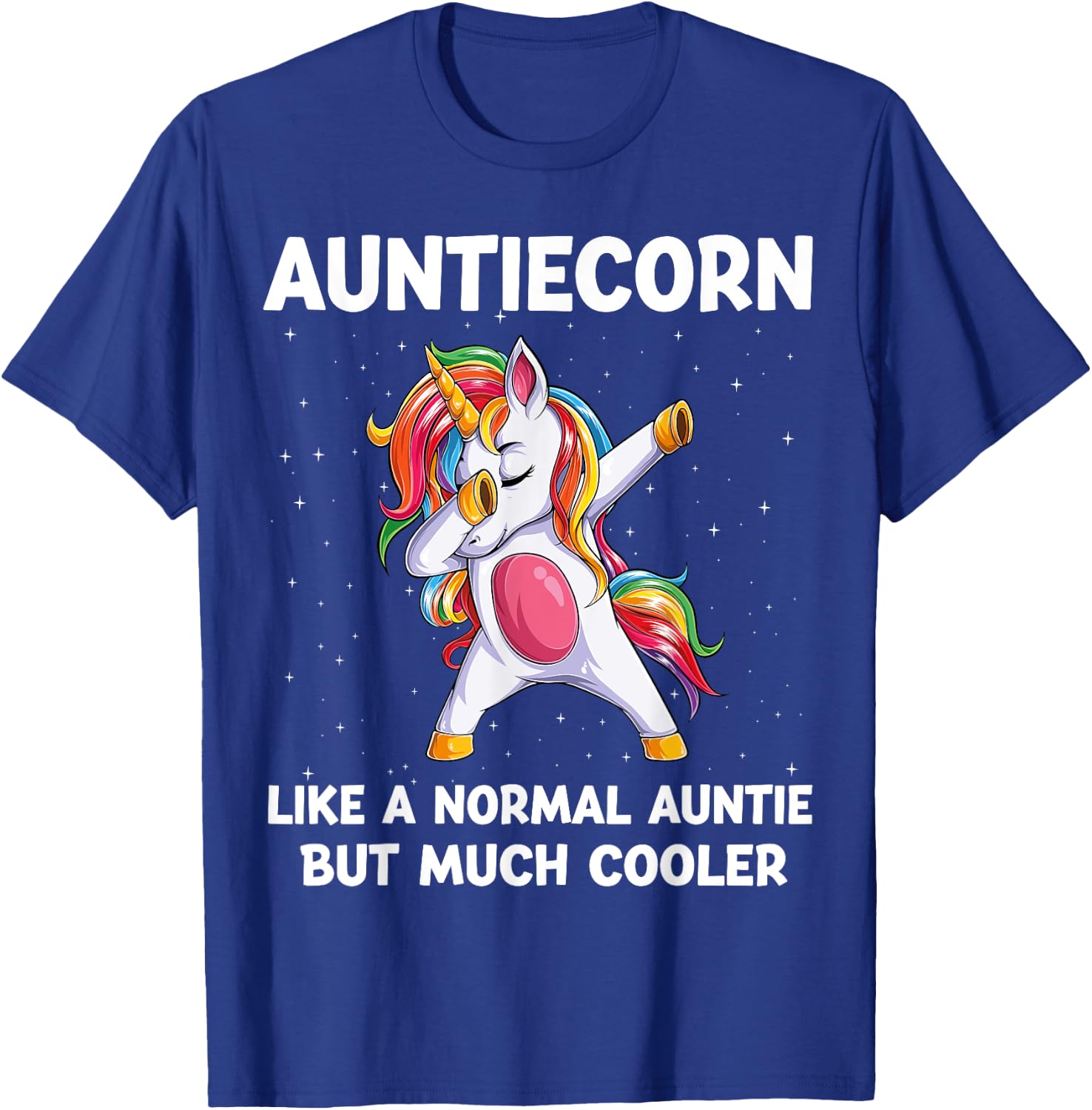 AuntieCorn Auntie Unicorn Birthday Family Matching Bday T-Shirt - T-Shirt | Royal