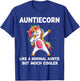 AuntieCorn Auntie Unicorn Birthday Family Matching Bday T-Shirt - T-Shirt | Royal