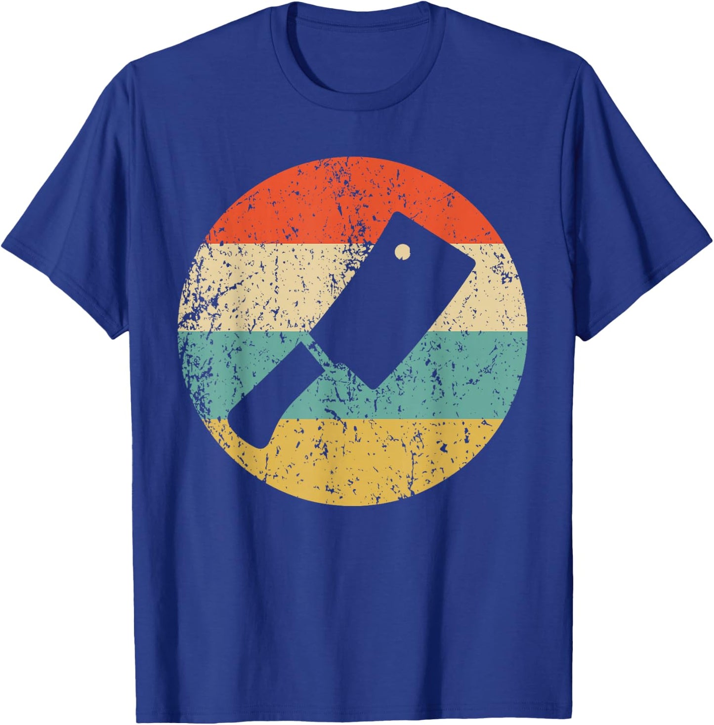 Metcher Shirt Vintage Retro Meat Cleaver T-Shirt - T-Shirt | Royal