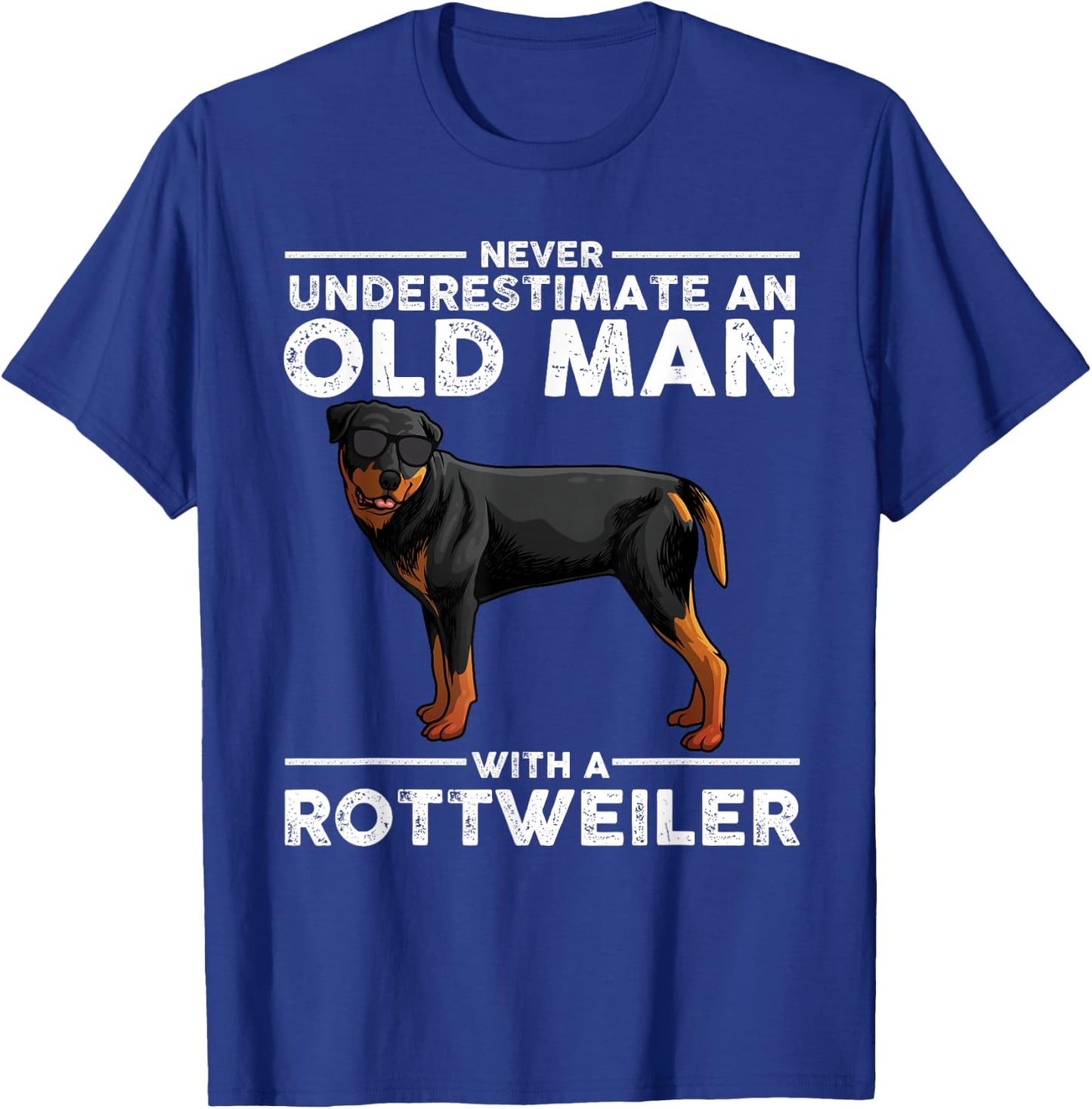 Funny Rottweiler Designs Dad Grandpa Rottie Lovers Small T-Shirt - T-Shirt | Royal