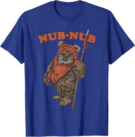 Star Wars Nub-Nub Ewok Vintage Camp Graphic T-Shirt - T-Shirt | Royal