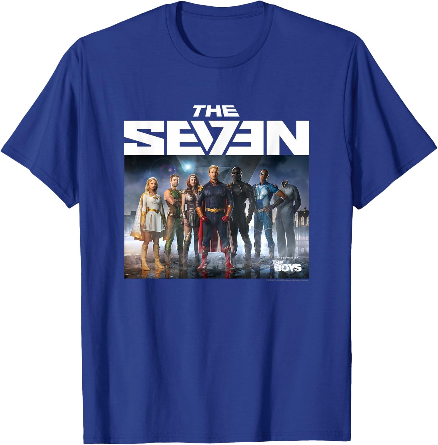 The Boys The Seven Photo Superhero TV Show T-Shirt - T-Shirt | Royal
