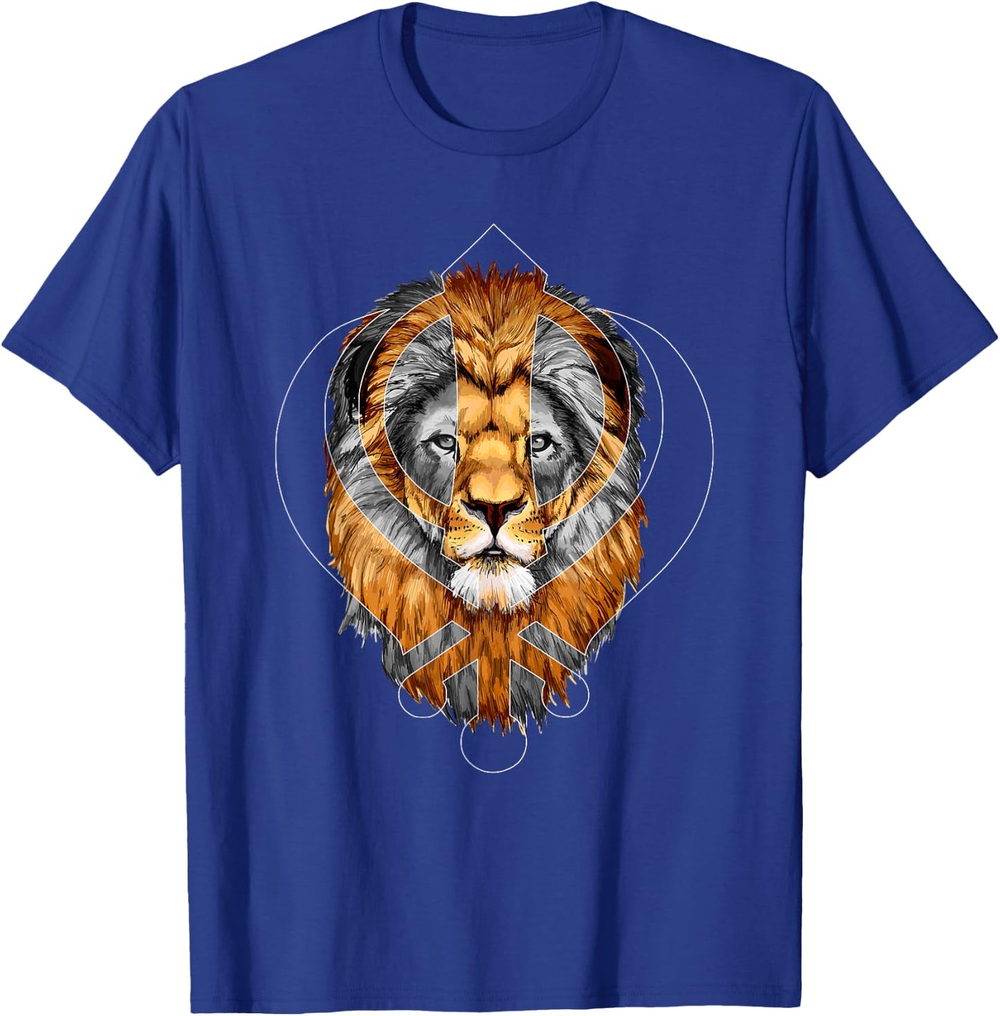 Punjabi Singh Sikh Khanda Lion Sikhism T-Shirt - T-Shirt | Royal