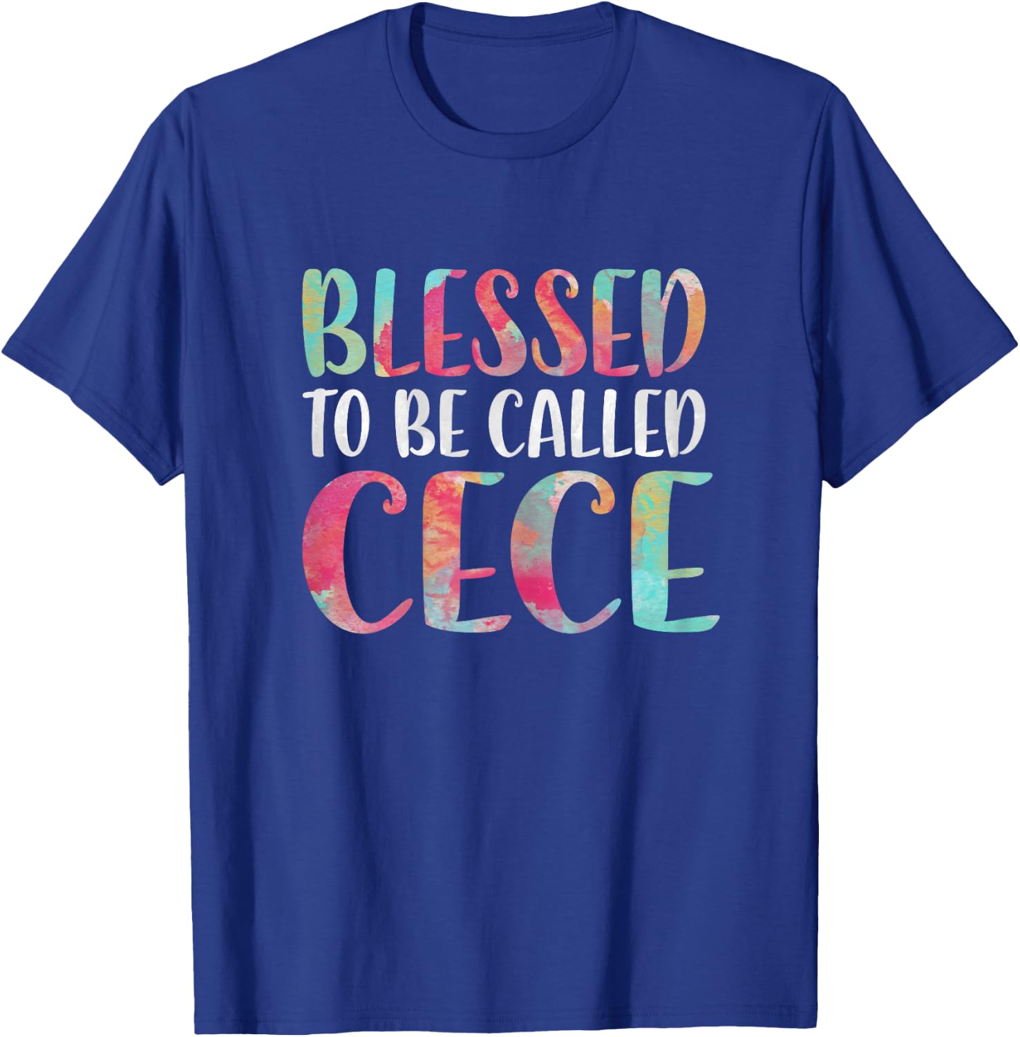 Blessed To Be Called Cece Shirt Women Mothers Day T-Shirt - T-Shirt | Royal