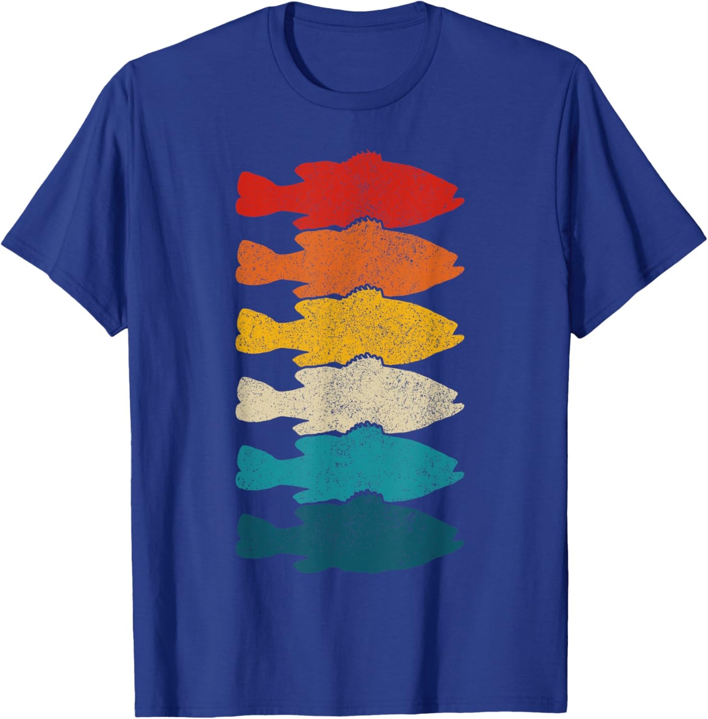 Largemouth Bass Vintage Fish Bass Fishing Fisherman T-Shirt - T-Shirt | Royal