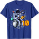 10 Years Old Birthday Boy Astronaut Gifts Space 10th B-Day T-Shirt - T-Shirt | Royal