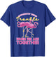 Apparently Were Trouble When We Are Together Funny Flamingo T-Shirt - T-Shirt | Royal