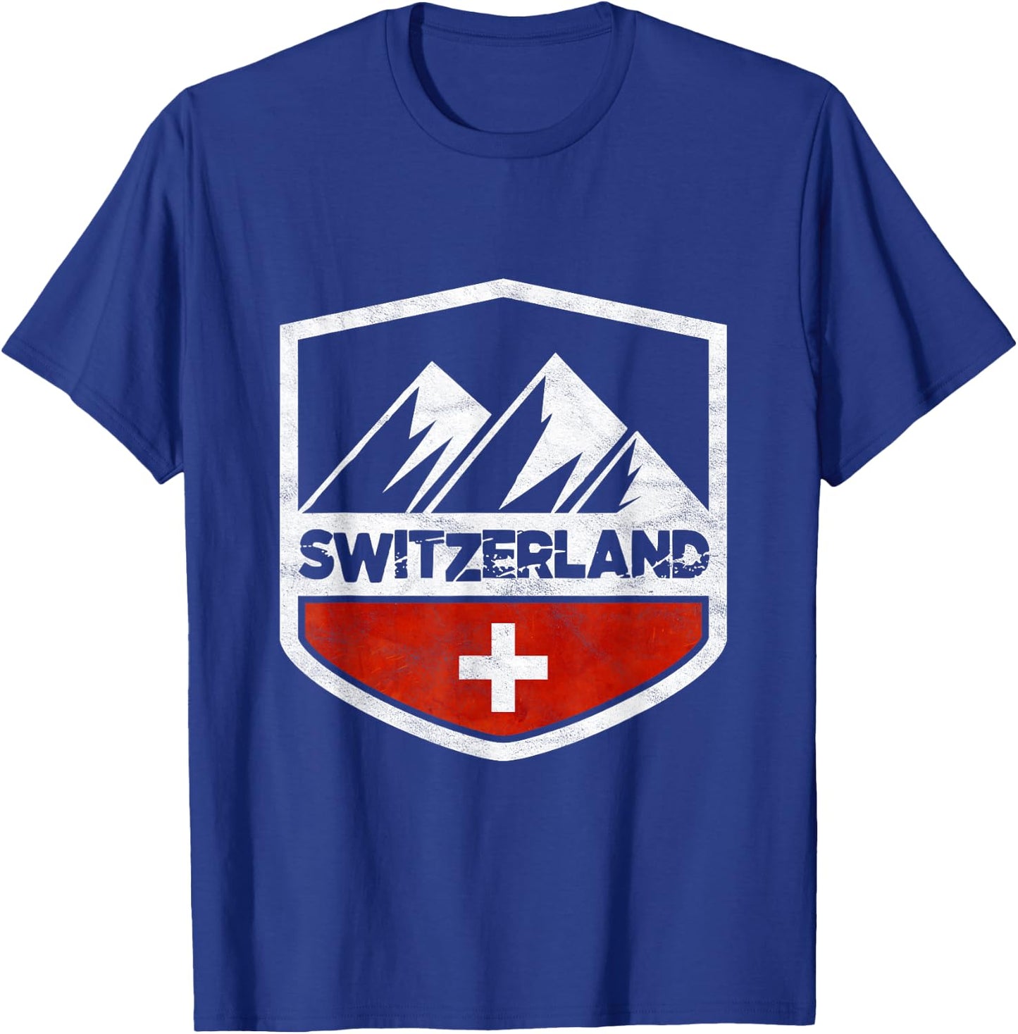 Switzerland Mountains T-Shirt - T-Shirt | Royal