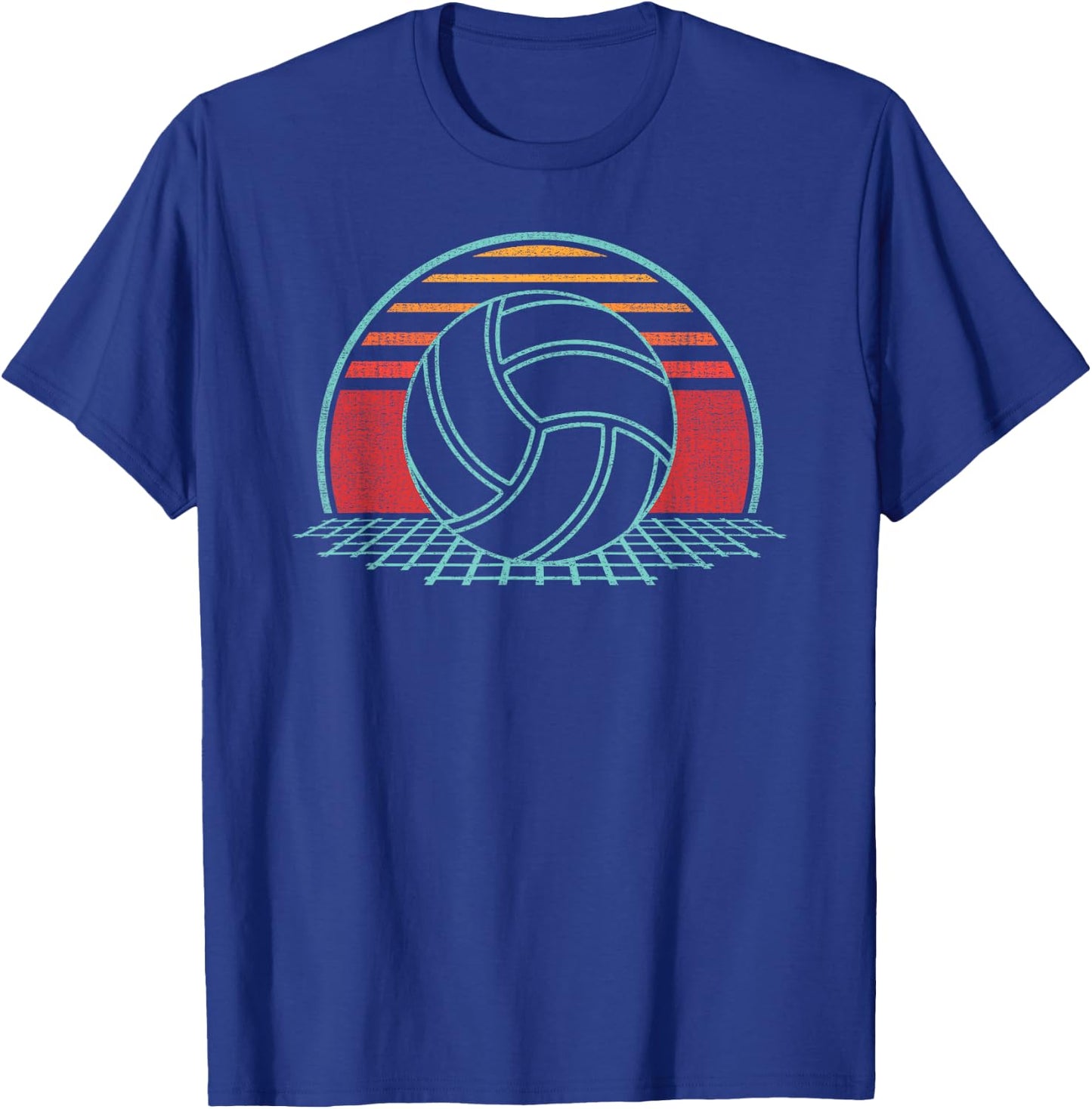 Volleyball Lover Retro Vintage 80s Style Player T-Shirt - T-Shirt | Royal
