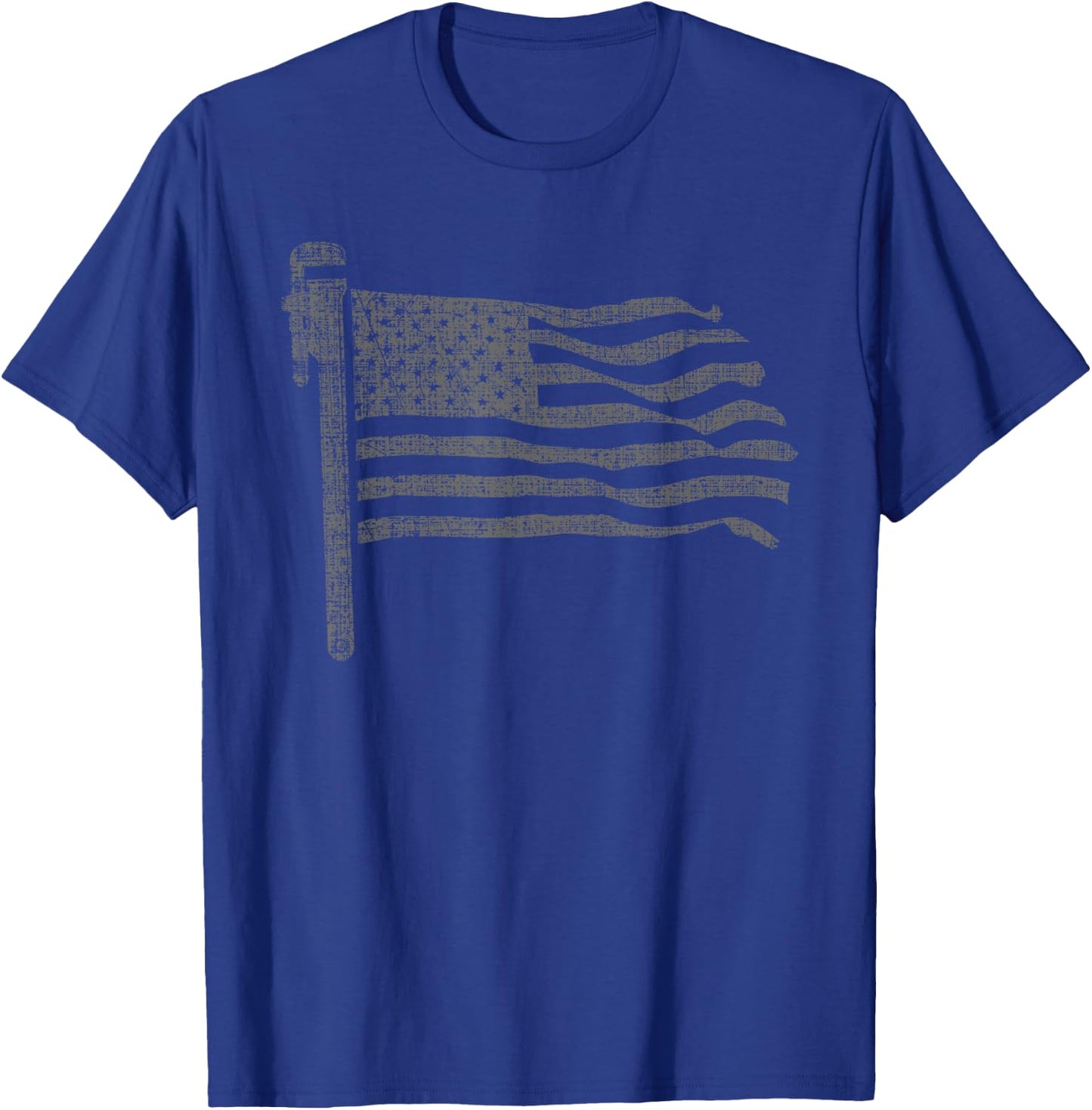 Patriotic Plumber US Flag Plumbing Handyman Pipe Fitter T-Shirt - T-Shirt | Royal