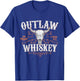Outlaw Whiskey Country Vintage Graphic T-Shirt - T-Shirt | Royal