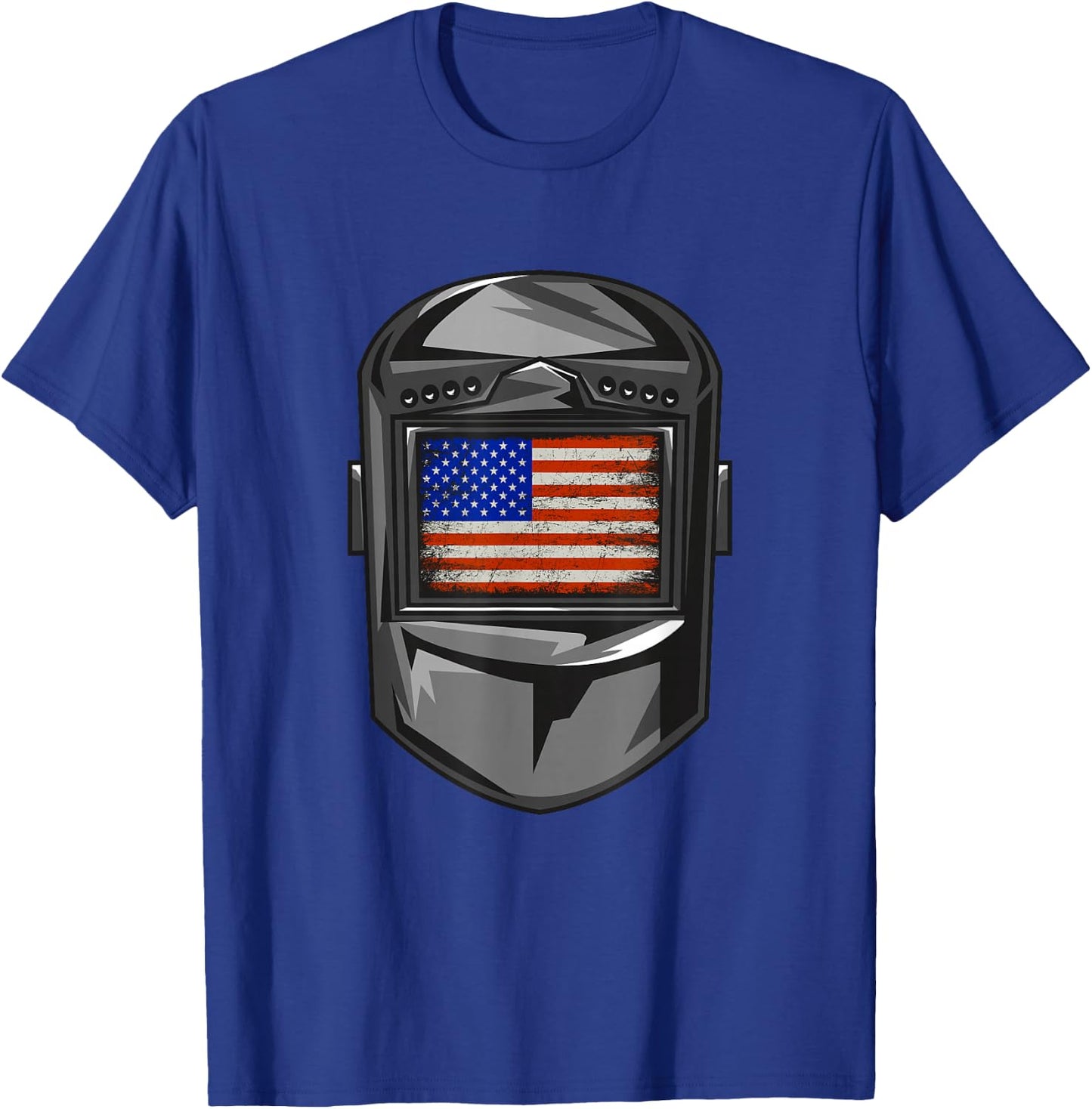 Welder American Flag T-Shirt - T-Shirt | Royal