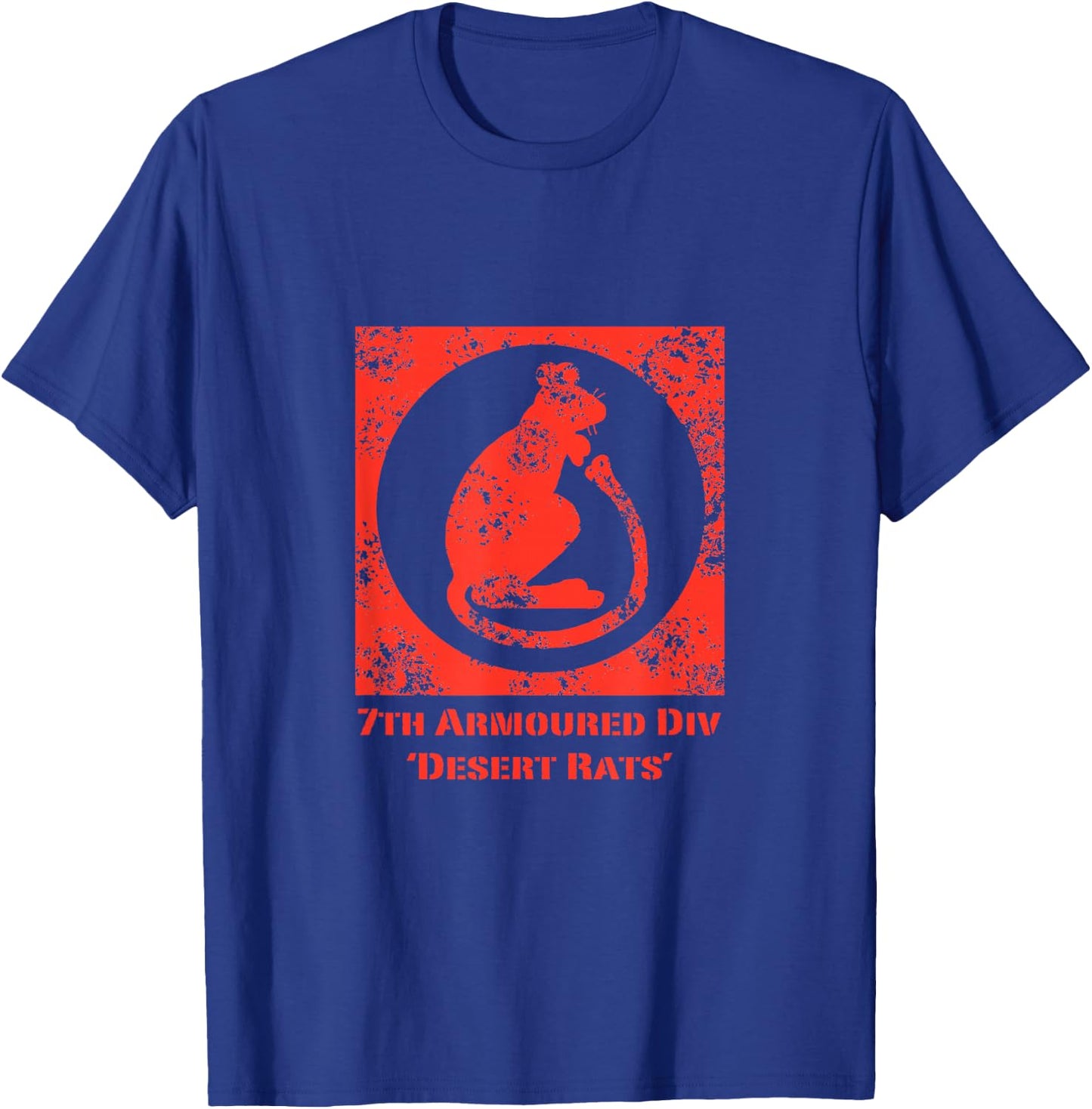 British 7th Armoured Division "Desert Rats" (Distressed) T-Shirt - T-Shirt | Royal
