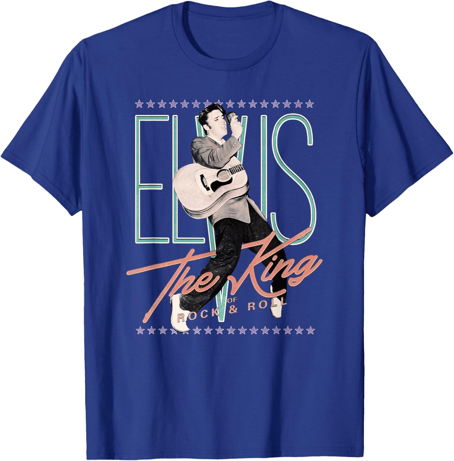 Elvis Presley Vintage - Classic Fit, , Short Sleeve, Black T-Shirt - T-Shirt | Royal