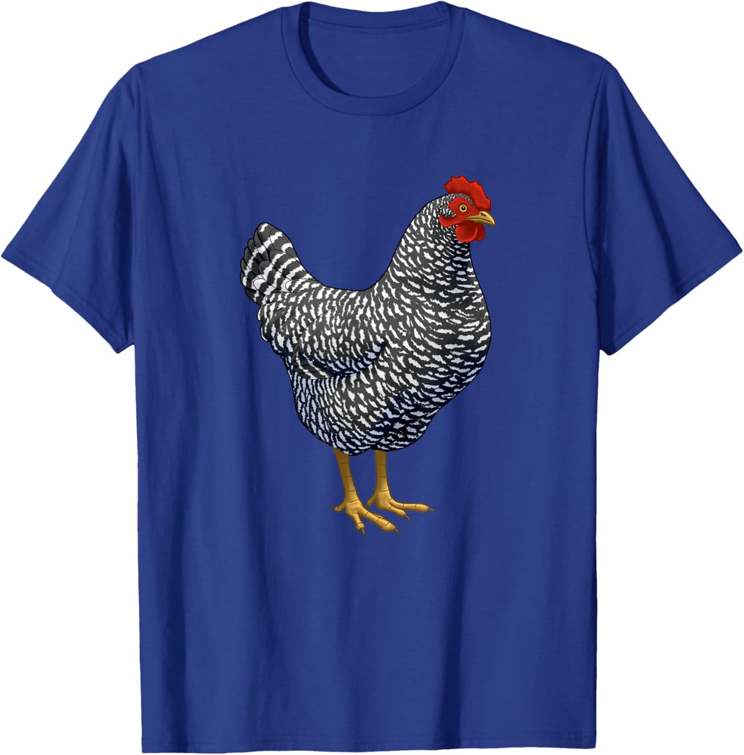 Barred Plymouth Rock Hen Chicken Lover T-Shirt - T-Shirt | Royal