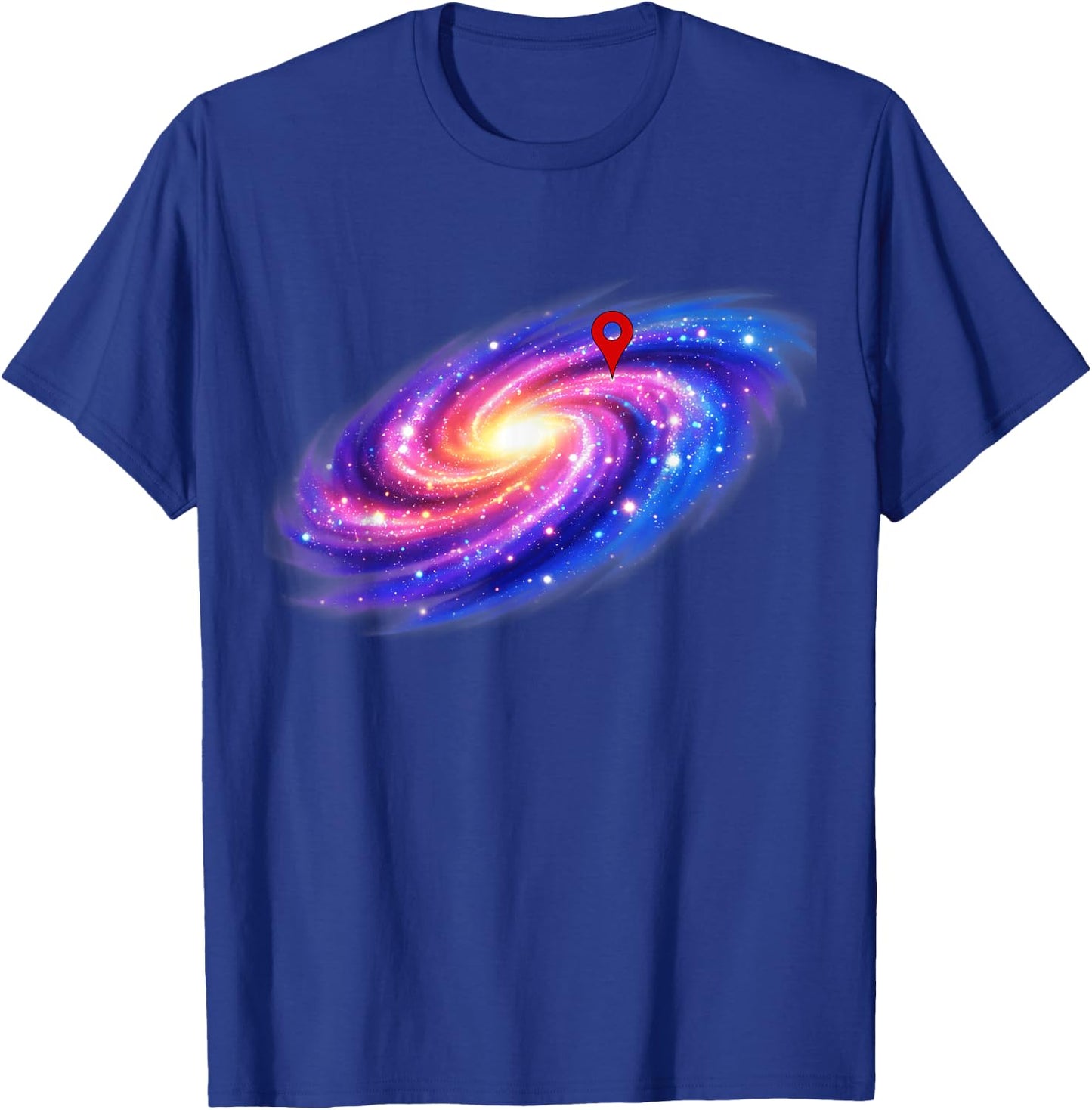 You are Here Galaxy Milky Way Astronomy Space Science T-Shirt - T-Shirt | Royal