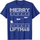 THE SALTY VETERAN Merry Liftmas Chinook Helicopter Ugly Christmas Kids T-Shirt - T-Shirt | Royal