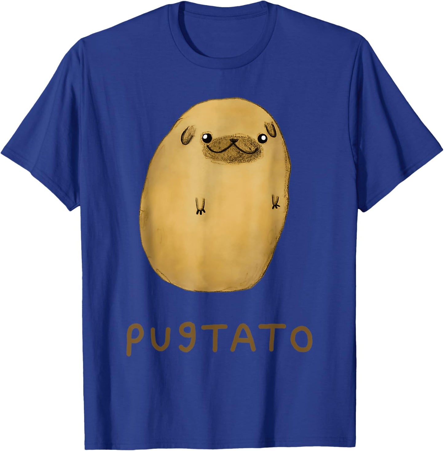 Pugtato Potato Dogs T-Shirt - T-Shirt | Royal