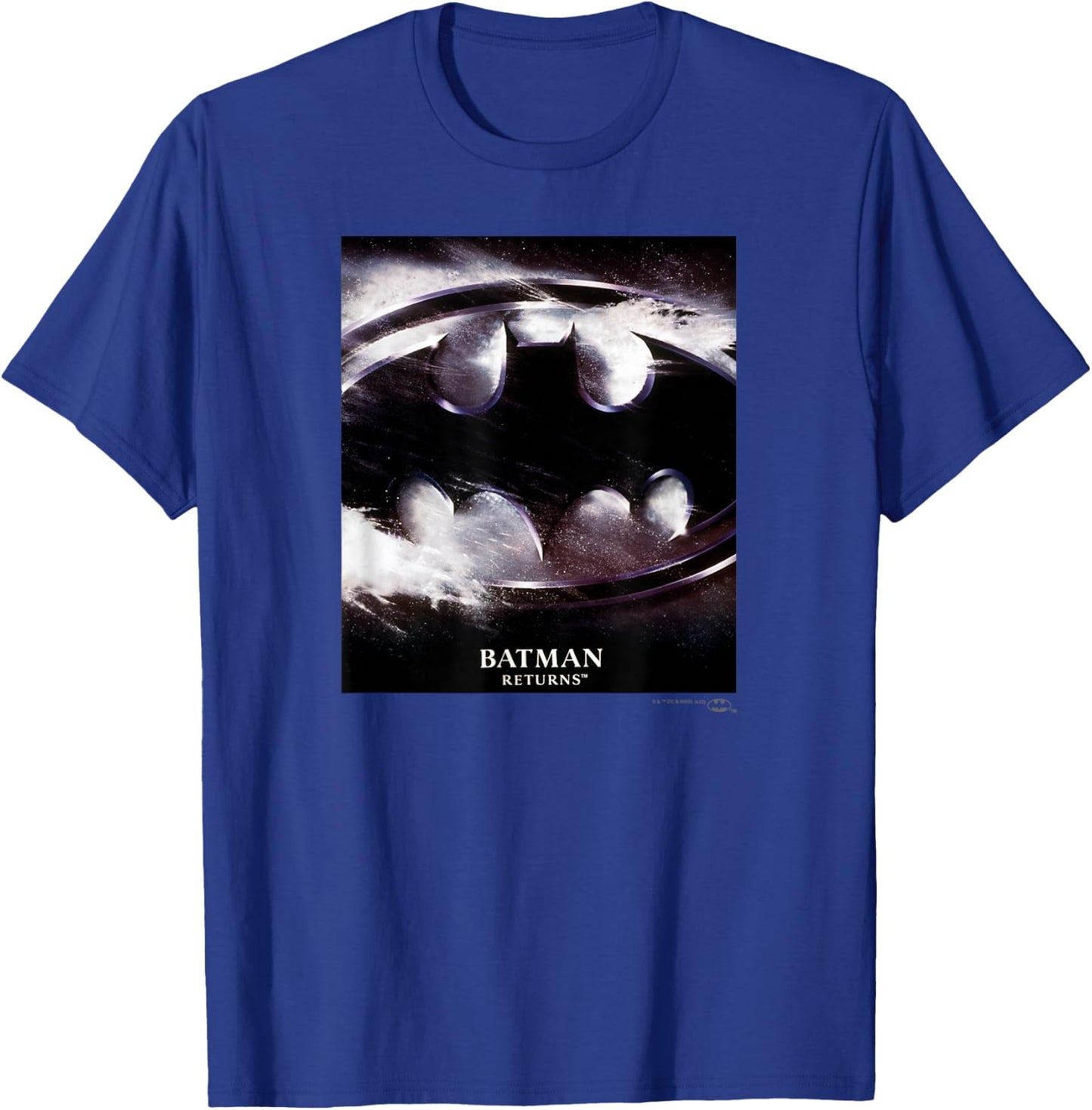 Batman Returns Snow Icon Poster T-Shirt - T-Shirt | Royal
