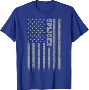 Splicer American Flag T-Shirt - T-Shirt | Royal