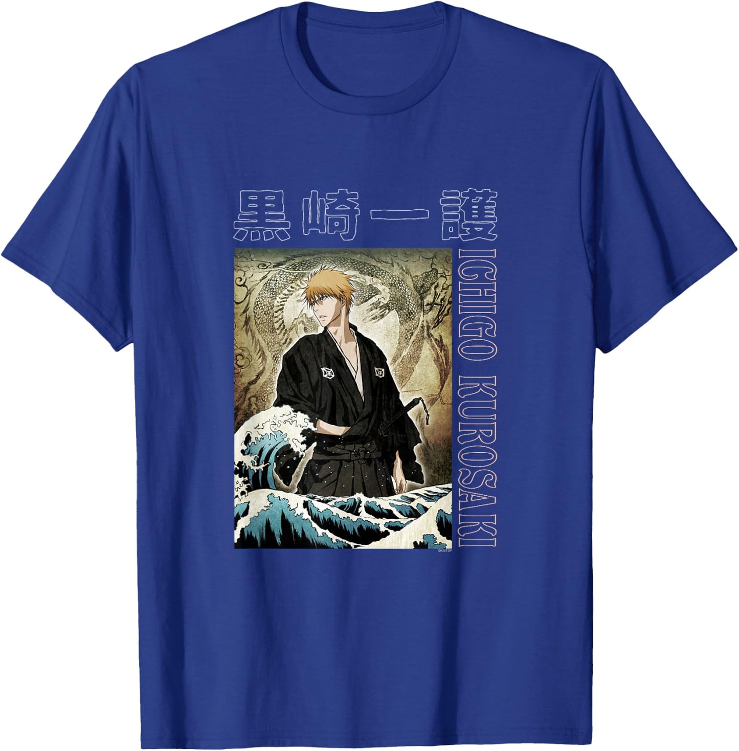 Bleach Ichigo with Waves Anime T-Shirt - T-Shirt | Royal