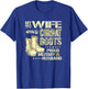 My Wife Wears Combat Boots - Proud Military Husband Shirt T-Shirt - T-Shirt | Royal