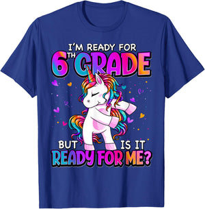 I'm Ready For 6th Grade Shirt Back To School 6th Grade Girls T-Shirt - T-Shirt | Royal