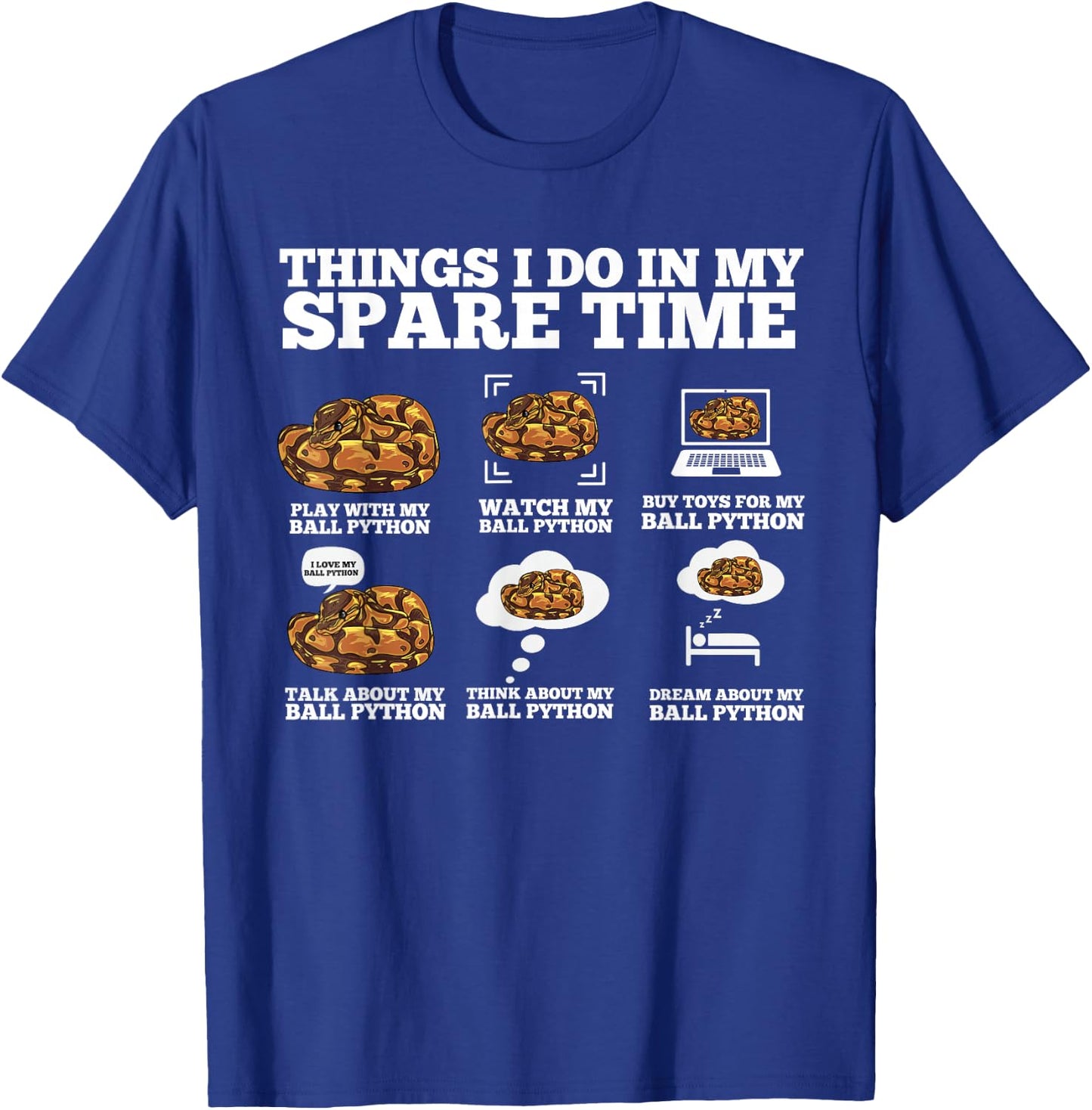 Snake Lovers - I Love Mine T-Shirt - T-Shirt | Royal