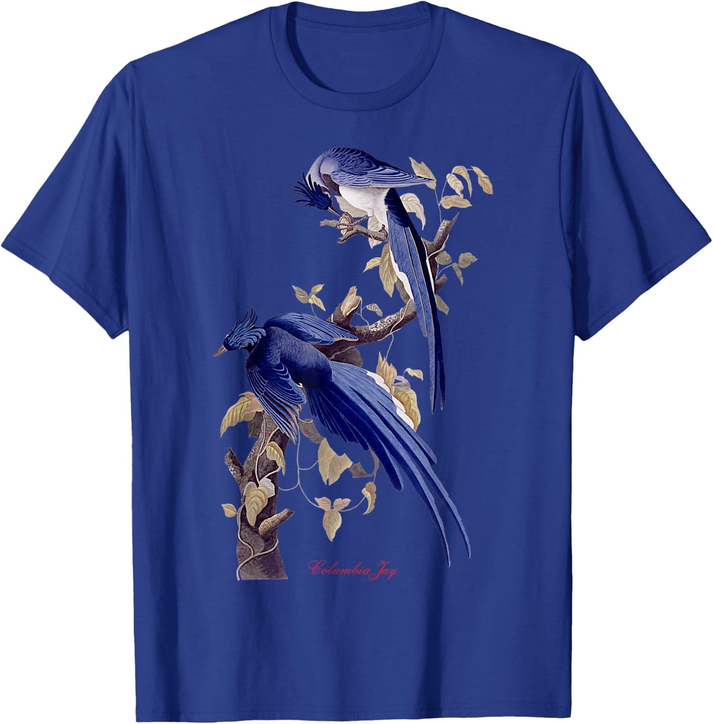 Audubon Columbia Jay North American Birds Education Nature T-Shirt - T-Shirt | Royal
