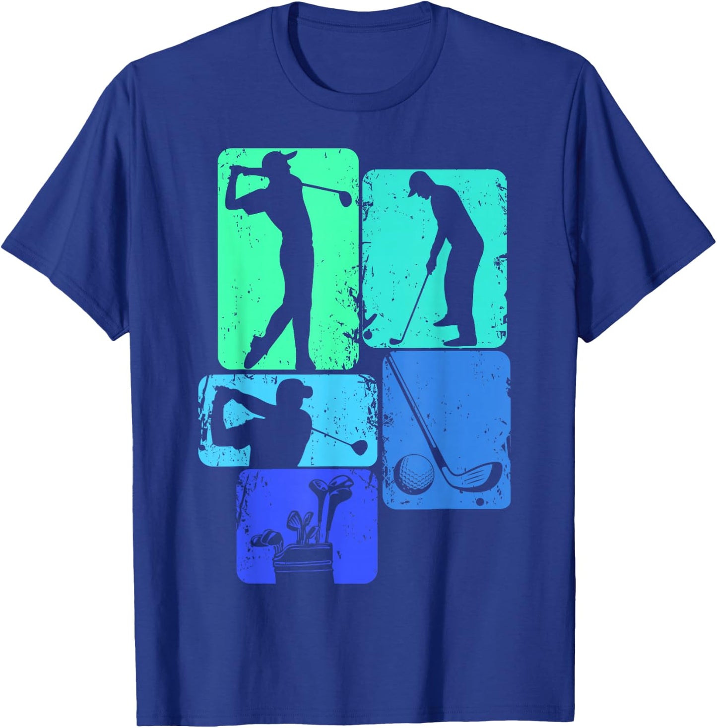 Golf Club Golfer Golfing Boys Kids T-Shirt - T-Shirt | Royal
