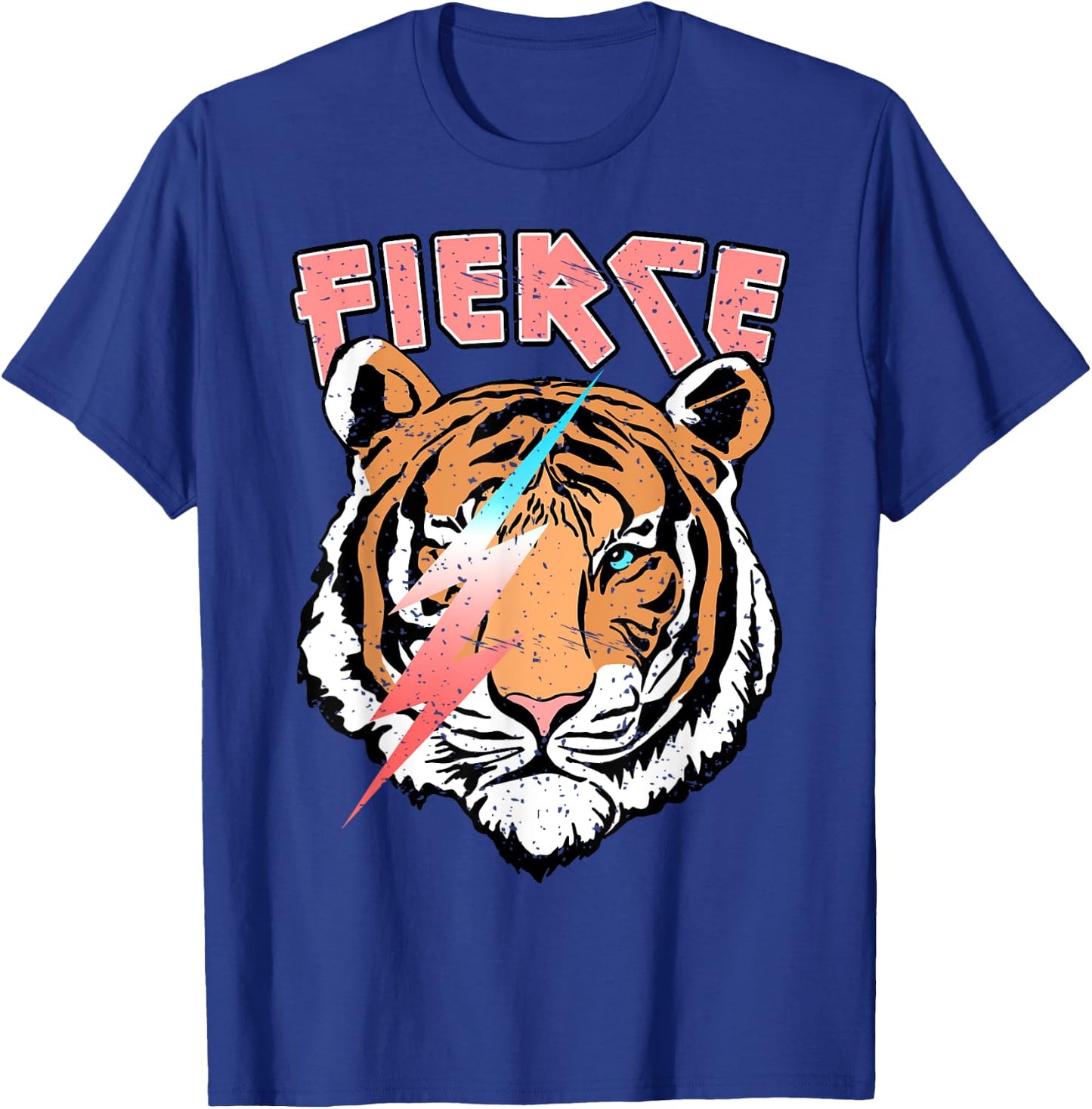 Vintage Retro Fierce Tiger Cool 80's 90's Style Lover Gift T-Shirt - T-Shirt | Royal