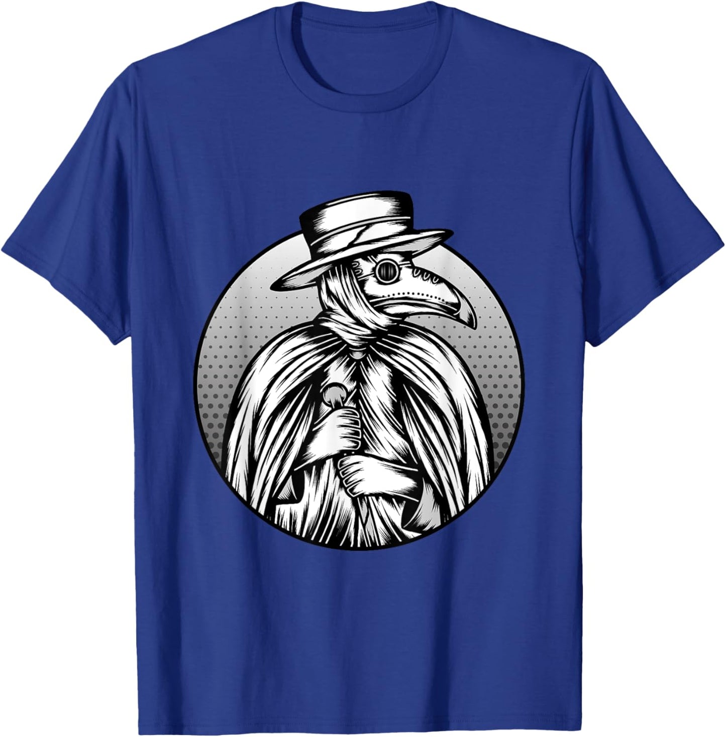 Pest Doctor Plague Doctor Bird Mask Medieval Tarot Scary T-Shirt - T-Shirt | Royal