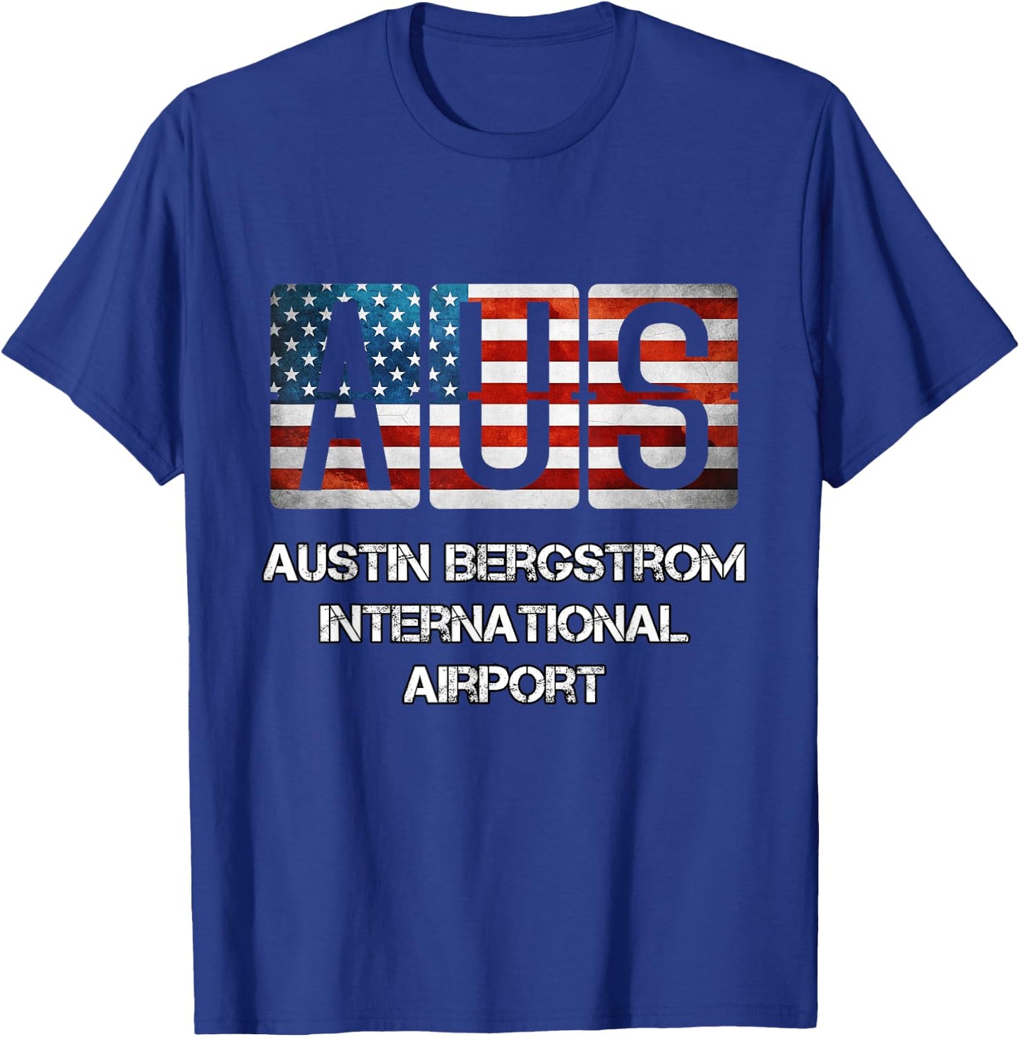 AUS Austin Bergstrom Airport T-Shirt - T-Shirt | Royal