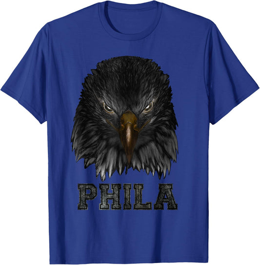 Dark Eagle Head PHILA T-Shirt - T-Shirt | Royal
