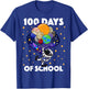 100 Days of School Astronaut Space Boys Kids 100th Day T-Shirt - T-Shirt | Royal