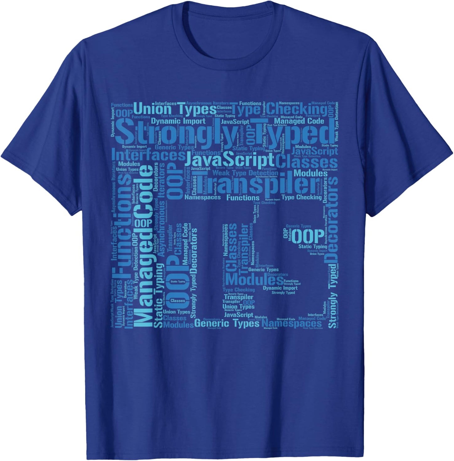 Original TypeScript Cloud | JavaScript T-Shirt - T-Shirt | Royal