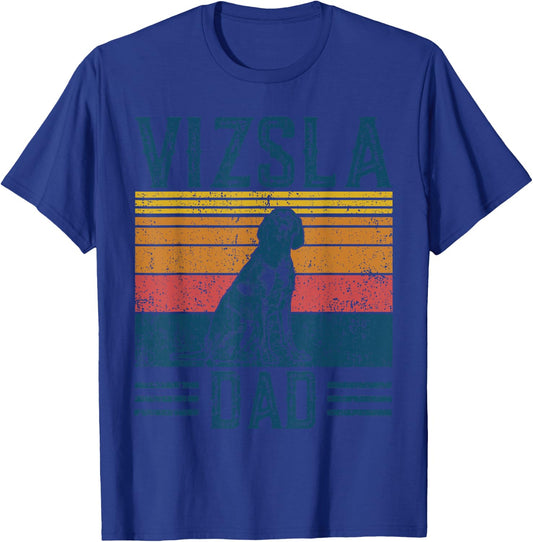 Vizsla Dad - Vintage Hungarian Vizsla Papa T-Shirt - T-Shirt | Royal