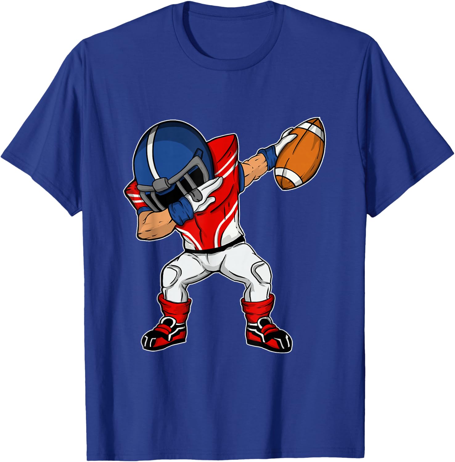 Dabbing Football Player - American Football Season Dab Dance T-Shirt - T-Shirt | Royal