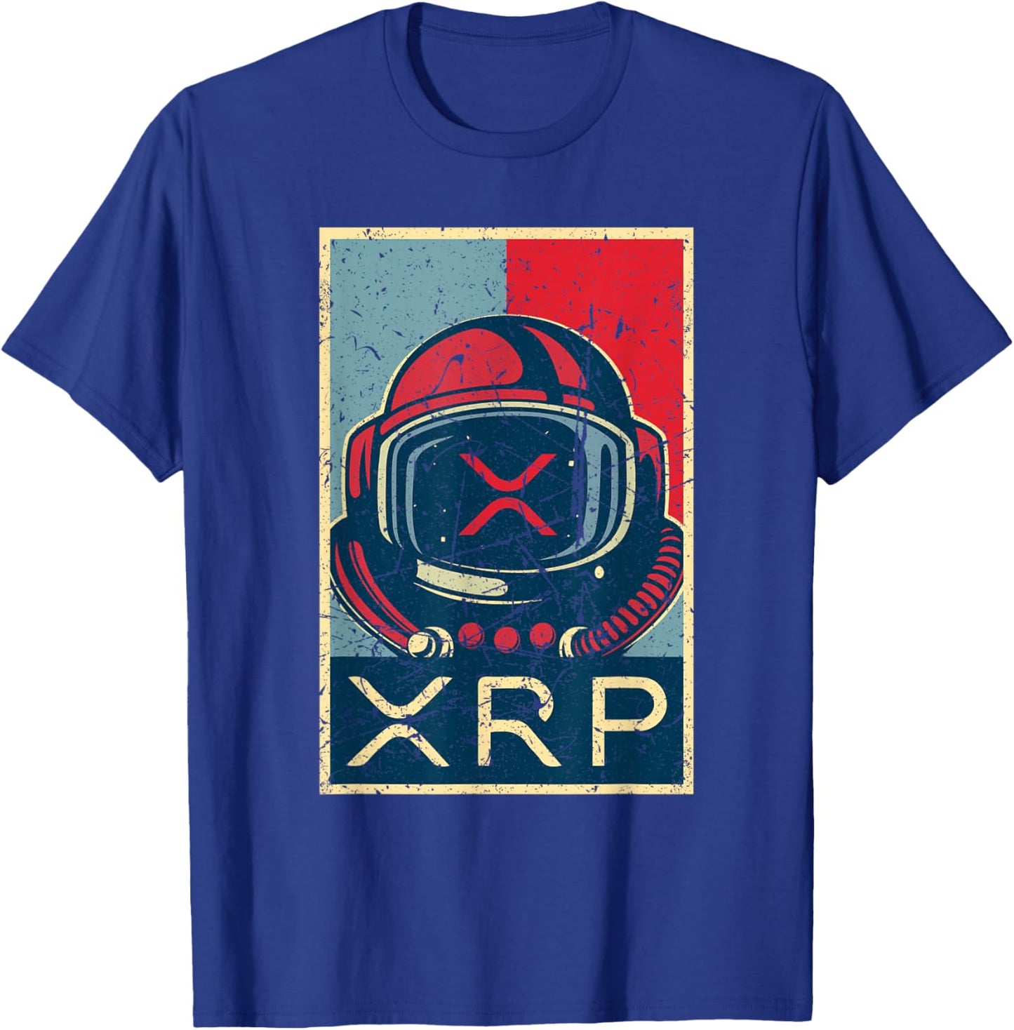 Retro Vintage XRP Ripple Clothing Astronaut Men Women T-Shirt - T-Shirt | Royal